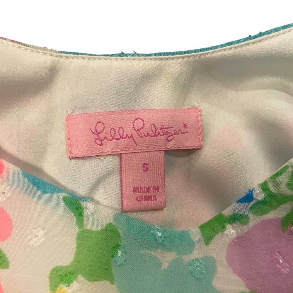 Lilly Pulitzer Floral Sleeveless Dress Size S - Picture 4 of 6